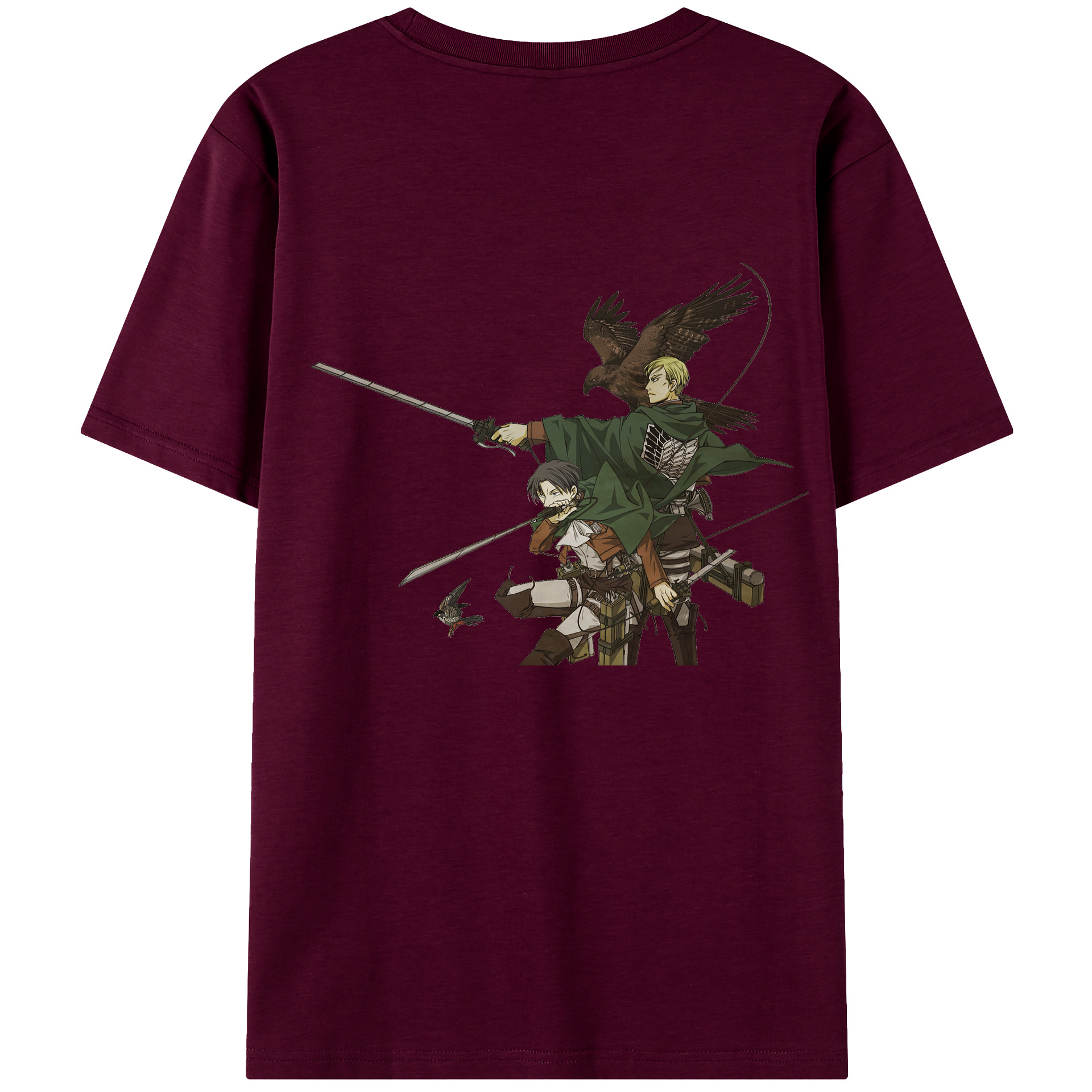 （画像用） 進撃の巨人 Attack on Titan レディース半袖Tシャツ(バックプリント)